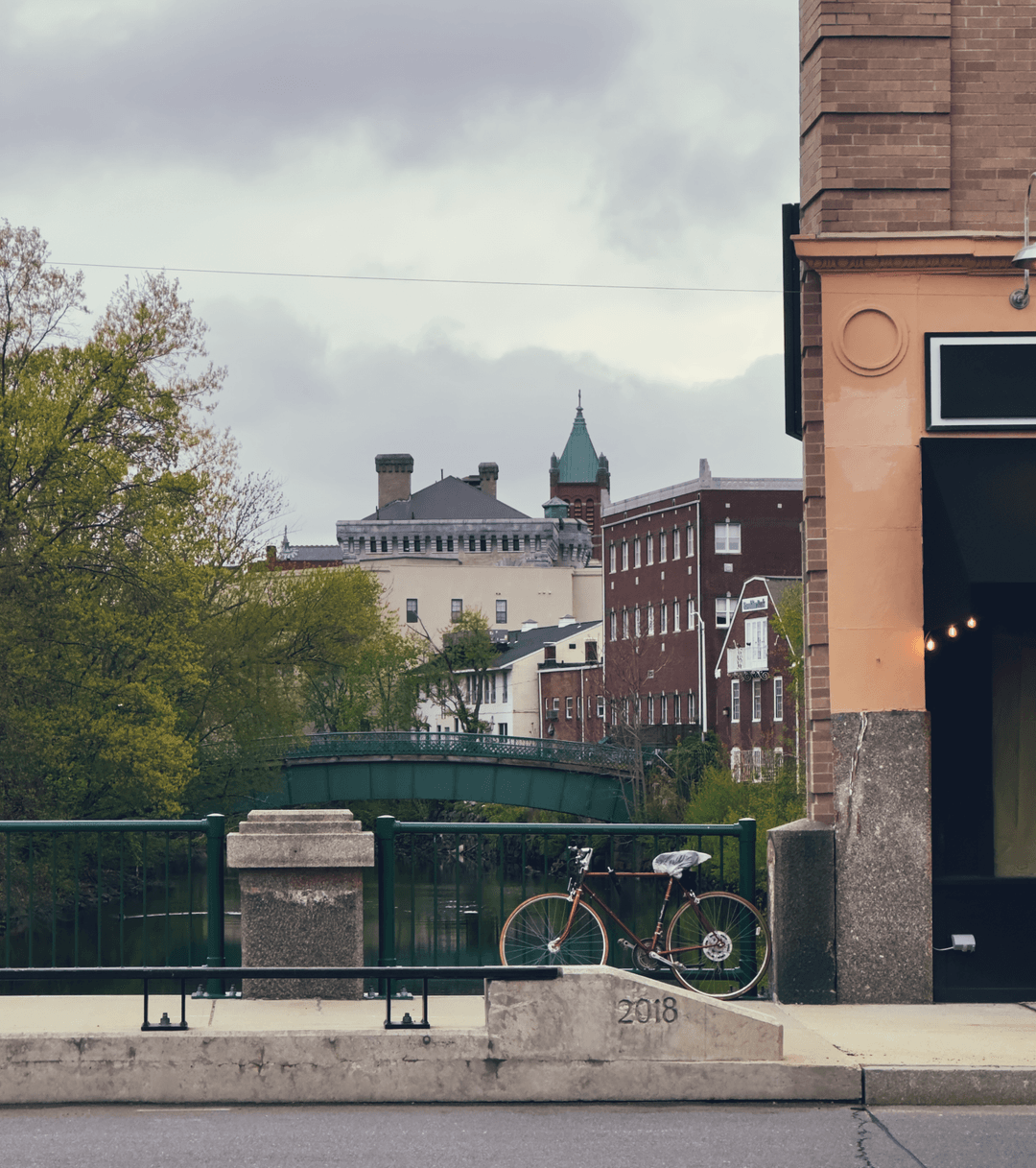 Bicycle Bridge, from Medford, MA